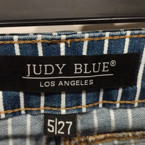 Judy Blue Stripe Super Flare High Waist Ruby Ya Ya Shirley Jeans 5/27-Boho - Picture 2 of 9